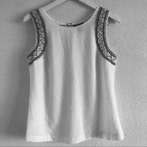 Forever 21 White Sequins Top